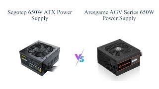 Segotep 650W 80 Gold vs ARESGAME 650W 80 Bronze 🔥 Which Gaming PSU is Better 🤔 [upl. by Barron]