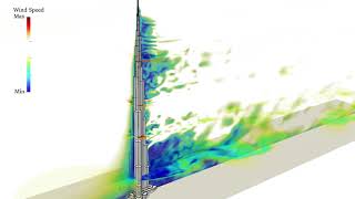 Burj Khalifa Wind Speed Contours Slice Sections [upl. by Kred373]