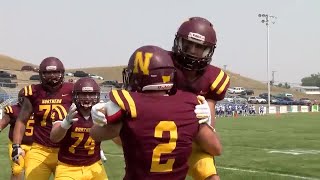 MSUNorthern football opens Andrew Rolin era with win over Mayville State [upl. by Atwater]