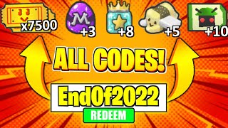 ALL CODES in Bee Swarm Simulator End of 2022 Codes Roblox BSS Codes [upl. by Auohp]