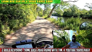 E2 Lifan KPX 250 revisions brake hose and extra seal Ride with Tim a subscriber on back roads [upl. by Wilfreda]