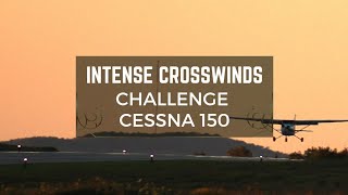 Intense Crosswinds Challenge Cessna 150 at CYOS  Pilots Skill and DecisionMaking Tested [upl. by Airotkciv811]