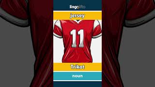 🇬🇧🇩🇪 jersey  Trikot  vocabulary builder  learn English  Lernen wir Englisch [upl. by Lisandra]