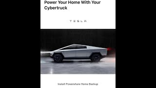 Tesla Cybertruck POWERSHARE Home Installation  Teslas smackdown to V2H Backup Systems [upl. by Anaerol]