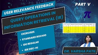 User Relevance Feedback Exercises Query Expansion and Term Reweighting for Vector Model Rochio [upl. by Goldina402]