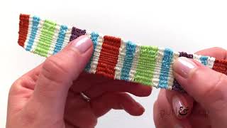 DIY Woven Bracelet on Purl amp Loop Bracelet Loom [upl. by Jeffery429]