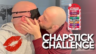 CHAPSTICK CHALLENGE WITH HUSBAND GOES WRONG [upl. by Einaffit344]