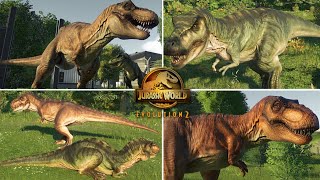 TREX all colors  Jurassic World Evolution 2 [upl. by Ranit253]