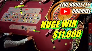 🔴 LIVE ROULETTE 💰 Watch Biggest Win 💲11000 In Las Vegas Casino 🎰 100 Chips Bets ✅ 20241102 [upl. by Geddes778]