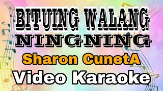 BITUING WALANG NINGNING  SHARON CUNETA  VIDEO KARAOKE VERSION KARAOKE MASTER OFFICIAL [upl. by Virgie768]