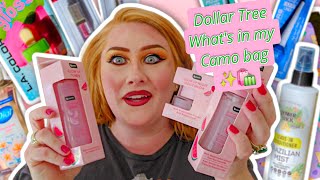 Whats in my CAMO bag   Dollar Tree Edition ✨️🛍 dollarstoremakeup dollartreefinds [upl. by Nipsirc]