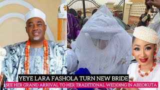 JUBILATION IN ABEOKUTA AS YEYE LARA FASHOLA WED HRM OBA ALEXANDER MCGREGOR SEE HER GRAND WELCOME [upl. by Bradski77]