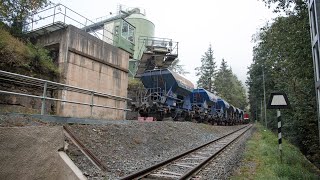 Harzquerbahn 2015  Güterverkehr zwischen Unterberg und Nordhausen [upl. by Ipoillak]