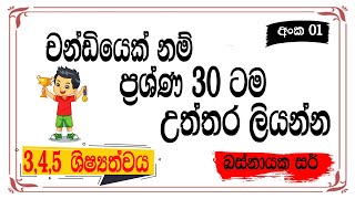 5 වසර ශිෂ්‍යත්වය කෙටි ප්‍රශ්න අංක 01 grade 5 scholarship parisaraya sinhala demala 5 wasara [upl. by Walling]