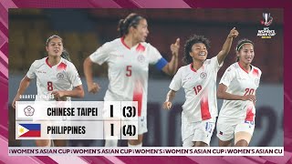 WAC2022  Full Match  Quarter Final  Chinese Taipei vs Philippines [upl. by Nylhtak890]