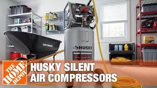 Husky Silent Compressors  The Home Depot [upl. by Ekenna657]