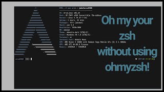 custom zsh  install ohmyzsh plugins and themes without installing ohmyzsh turotrial [upl. by Anehsat788]