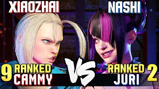 XiaoZhai 9 Ranked Cammy vs Nashi 2 Ranked Juri STREET FIGHTER 6 Showdown [upl. by Nowujalo]