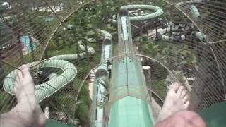 POV The Surge Master Blaster water slide Aquaventure Atlantis Dubai [upl. by Wilinski]