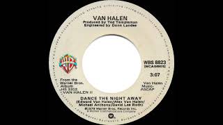 1979 HITS ARCHIVE Dance The Night Away  Van Halen stereo 45 [upl. by Sanoy]