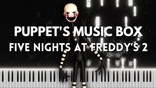 Puppets Music Box  Five Nights At Freddys 2 Piano Cover FREE MIDI [upl. by Kacey827]