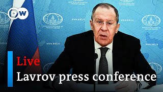 Watch Live Russias Foreign Minister Sergey Lavrov holds press conference in Moscow [upl. by Catto]