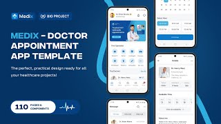 Medix  Doctor Appointment App Template flutterflow [upl. by Annaor]