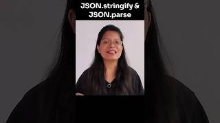 JSONstringify amp JSONparse method javascriptinhindi shorts [upl. by Edythe]