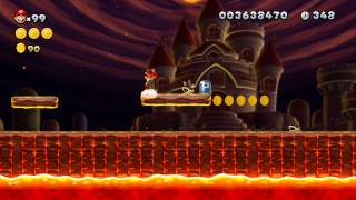 New Super Mario Bros U 100 Walkthrough Part 20  Peachs Castle 81 82 Star Coins [upl. by Babara67]