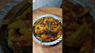 Ladys finger recipe with potato and pointed gourd vegrecipe shorts cooking [upl. by Hawkins]