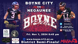 RSN Presents Boyne City vs Negaunee PreDistrict Playoff Football 11124 [upl. by Felizio517]