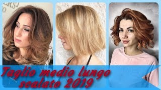 20 idee ✨ bellissime per taglio medio lungo scalato 2019 [upl. by Awhsoj198]