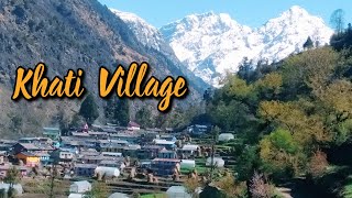 Trek to Khati Village  Beautiful Village  Pindari Glacier Trek Route  Sundardhunga Valley Route [upl. by Wanyen210]