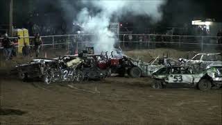 Glenrock WY Chainup Demolition Derby 2024  Main Event [upl. by Ecreip]