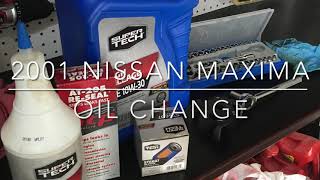 2001 Maxima  oil change on a budget with supertech [upl. by Touber]