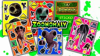 Sticker Book ZOONOMALY Sticker Book Unboxing ASMR 👻  Paperdiy [upl. by Tahp]