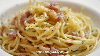 Recipe Spaghetti Carbonara [upl. by Arinay]