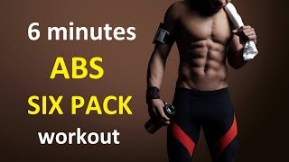 6 min ABS workout amp core training for Six Pack at home for men amp women [upl. by Tadio]