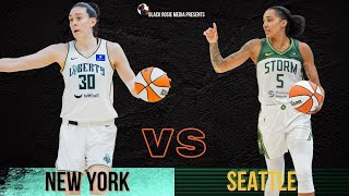 WNBA Preview New York Liberty at Seattle Storm MustWin vs Seattle [upl. by Azilef]