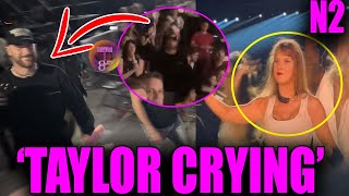 Taylor Swift Fights Back TEARS as Travis Kelce WAVING to her at Eras Tour N2 Indy [upl. by Rehteh504]