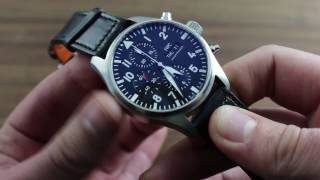 IWC Pilots Watch Chronograph IW377709 Functions amp Care [upl. by Nodarse129]