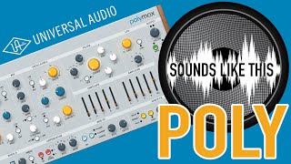 Universal Audio PolyMAX Synth  POLY Sounds Like This [upl. by Meisel]