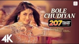 Bole Chudiyan Full Video  K3GAmitabh Shah Rukh Kajol Kareena HrithikUdit Narayan [upl. by Savannah54]