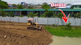 The Project Project Filling Up Land Processing By Bulldozer pushing soil With 5T Trucks [upl. by Ann-Marie]