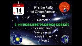 quotPi Day Songquot  quotPi Is the Ratio of Circumference to Diameterquot [upl. by Annazor]