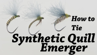 Synthetic Quill Emerger  Fly Tying  Hemmingways Synthetic Tapered Peacock Quill [upl. by Eiclek]