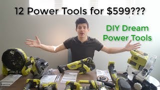 Ryobi 18Volt ONE LithiumIon Cordless Combo Kit 12 piece Tool Unboxing and Initial Review [upl. by Juliette112]