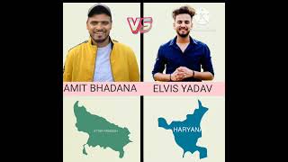 Amit Bhadana vs elvish Yadav comparison video viral shots [upl. by Mount]