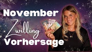 Vorhersage November  ZWILLING Aszendent Sonne und Mond 🍁🖤🕯️ Psychic Tarot Reading  Glory Mueller [upl. by Yebba896]