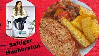 saftiger Faschierter Braten mit würzigen Kartoffelspalten  Ratatouille  ThermoMixenmitClaudia [upl. by Nitsyrc416]